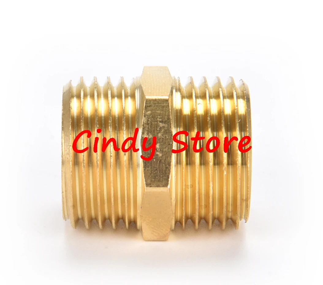 1PC Brass Pipe Hex Nipple Fitting Quick Adapter 1/8