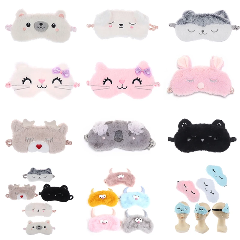 Sleeping Eye Mask Unicorn Sleep Night Mask Plush Cute Eye Patch Sort Band Aid Dream Cover For Girl Relax Travel Health Blindfold