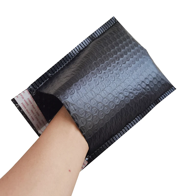 50 Pcs 18*20cm Bubble Envelope Black Bubble Mailer Bubble Mailers Padded Envelopes Gift Packaging Lined Self Seal Bag