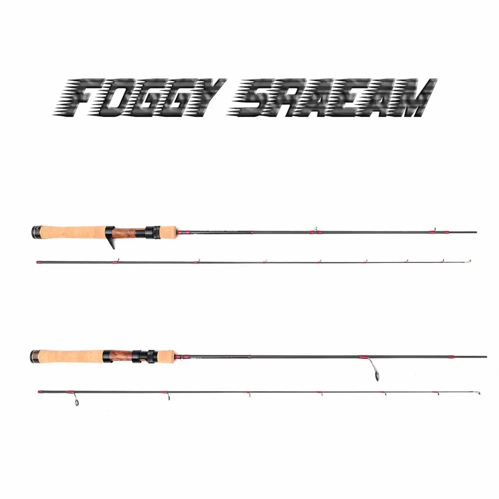 2019 neue ultraleicht Forelle Rod mit FUJI Guide Ringe ultra licht Carbon spinning & casting UL Action Reise Angelrute