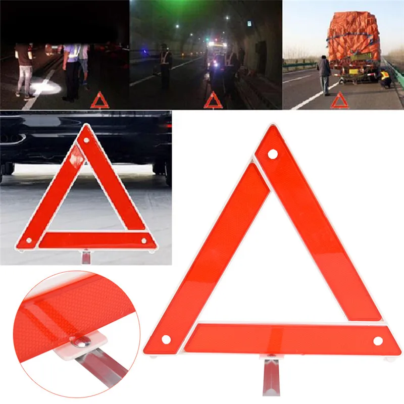 Reflective Warning Sign Foldable Triangle Car Hazard Breakdown 1PCS