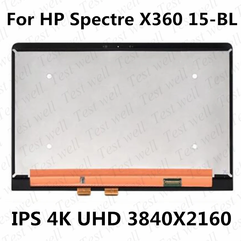 Imagem -02 - Tela Lcd de Toque de 15.6 Polegadas Uhd Original Peça de Montagem para hp Espectro X360 15-bl Series 15-bl112dx 1515-bl125nr