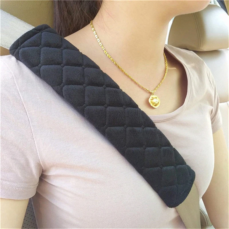 2pcs Seat Belt Covers Soft Velvet Car Shoulder Pad For Adults Youth Kids Car Truck SUV Airplane Carmera Backpack Straps