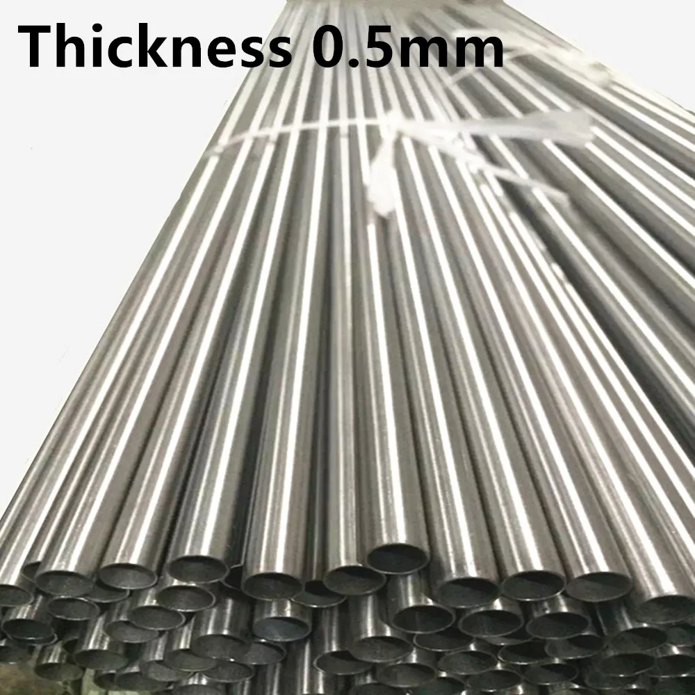 Seamless TA2 gr2 Titanium pipe Outer diameter 3mm/4/6/8/10/12/16/25/30mm Thickness 0.5mm length 500mm Bar Industry Experiment