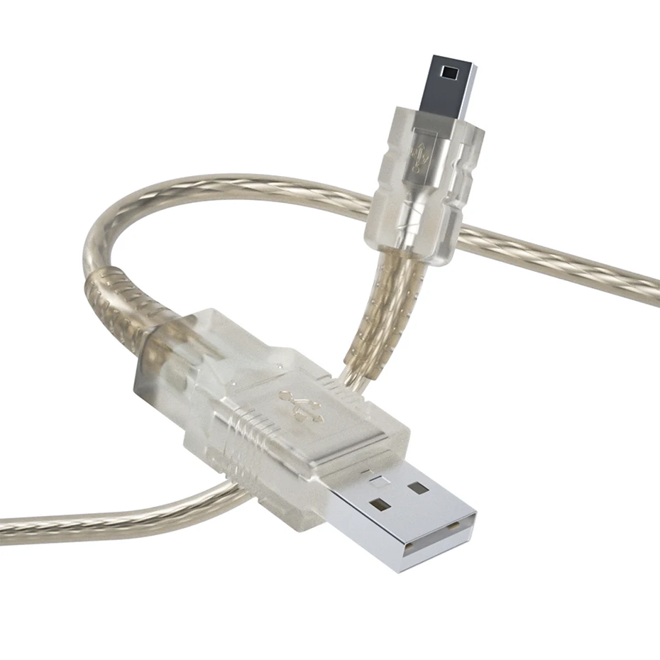 Przewód USB Mini krótki kabel USB 2.0 męski do USB Mini-B kabel ładowarka danych Mini przewód łączący USB do MP3 Mp4 Camera