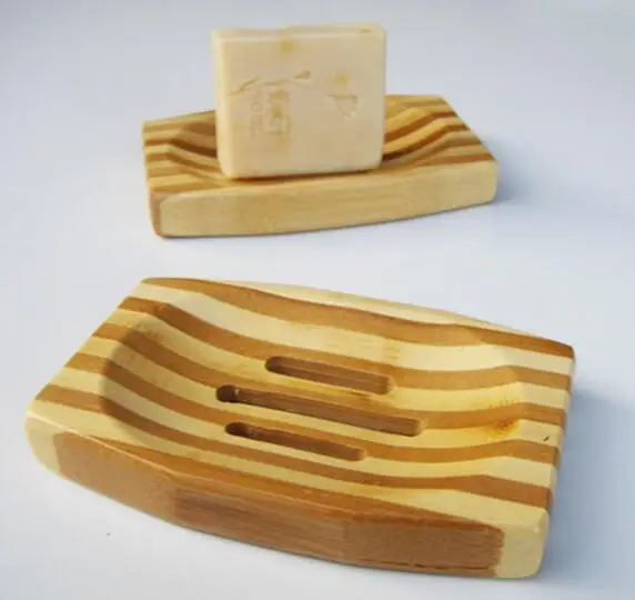 Wooden Soap Dishes Trapezoid Soap Dish Natural Wood Soap Box Bath Holder Soap Ecological Care