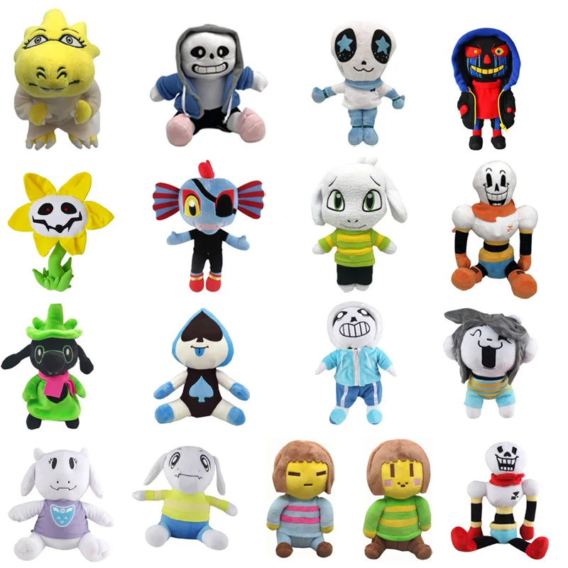 

20 Styles Undertale Plush Toy 20-30cm Undertale Sans Papyrus Ootopus Music Alphys Plush Stuffed Toys Doll for Children Kids Gif