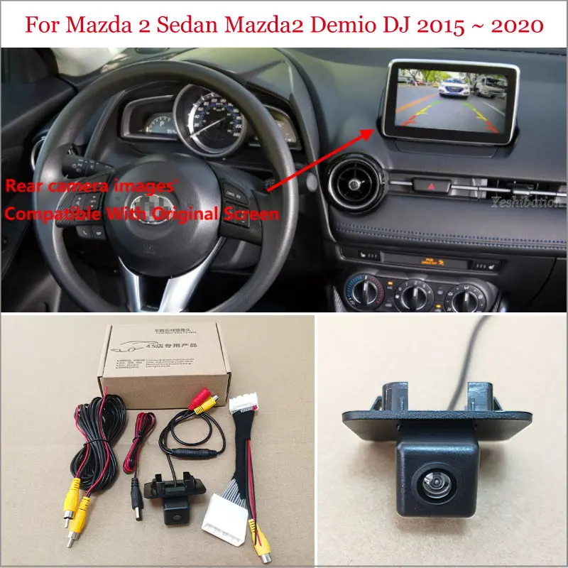 Кабель-адаптер для резервной камеры 28Pin для Mazda 2 Sedan Mazda2 Demio DJ 2015 ~ 2020 оригинальный экран совместимый с задней камерой