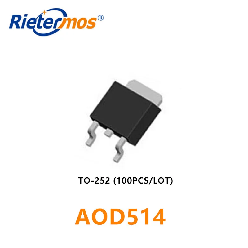AOD514 D514 T0-252 SMD, 100 Uds.