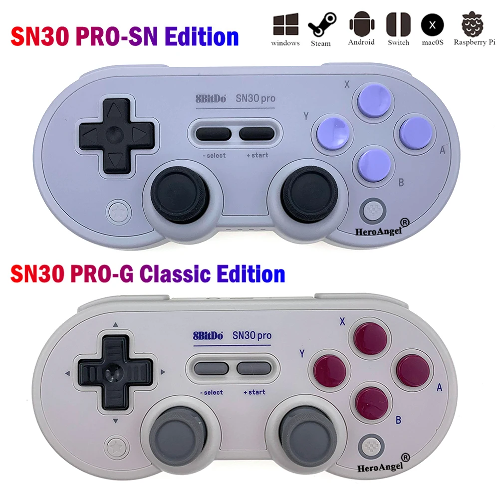 Top New 8Bitdo SN30 Pro G Classic / SN Gamepad for Nintend switch MacOS Android Wireless Bluetooth-Compatible Controller Joyst