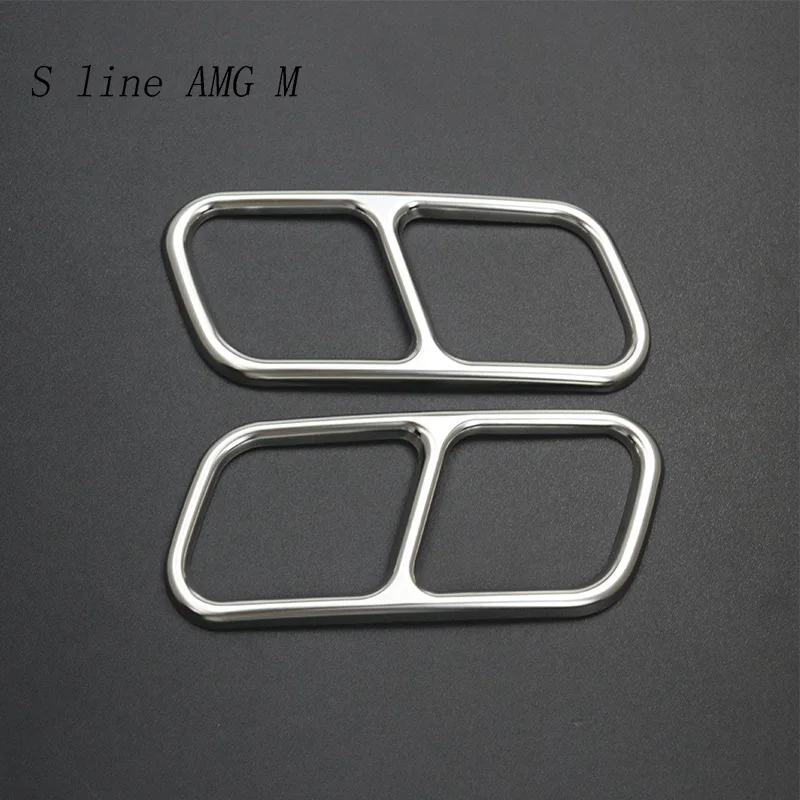 تصفيف السيارة لسيارات BMW 7 Series F01 F02 الملحقات الخارجية السيارات الذيل الحلق العادم الأنابيب الديكور غطاء ملصق و الشارات التشذيب