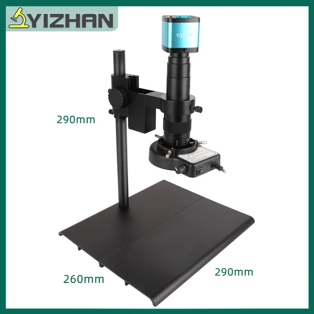 YIZHAN 60MP 48MP 4K USB HDMI VGA Cyfrowy Mikroskop Monokularowy z Kamerą Wideo, Płynny Zoom 180X 215x, Narzędzia do Lutowania i Naprawy Telefonów