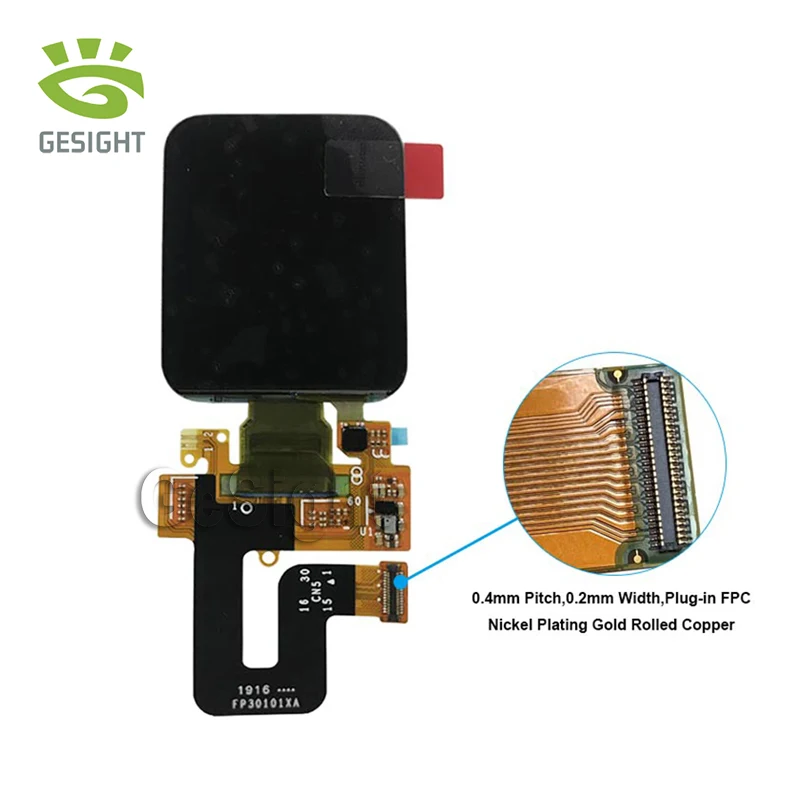 Gesight Display OLED da 1.78 pollici risoluzione 368X448 con Touch Screen capacitivo interfaccia MIPI/SPI per Smartwatch indossabile