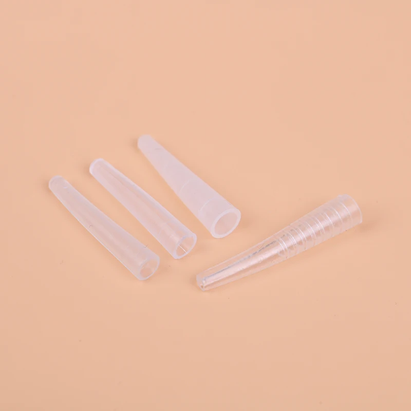 10Pcs Tweezers Protect Cases Grafting Eyelashes Tweezers Silicone Covers Tips Eyelashes Auxiliary Tools 4 Styles