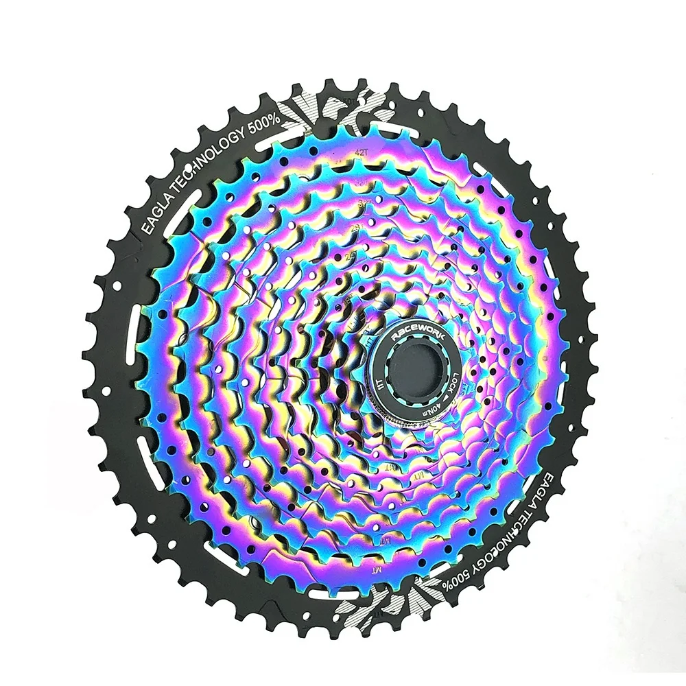 

Ultimate MTB 11 Speed Cassette 11-50T Rainbow Cassette 11S Cassette Mountain Bike Flywheel Sprocket k7 Colorful For Shimano Sram