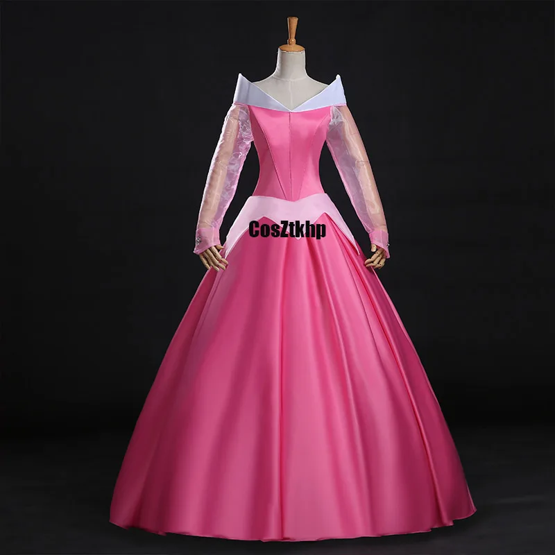 Movie sleeping beauty Princess Aurora Cosplay Costume Adult Dresses Halloween Christmas Woman Cloak Dress wigs girls tailor made