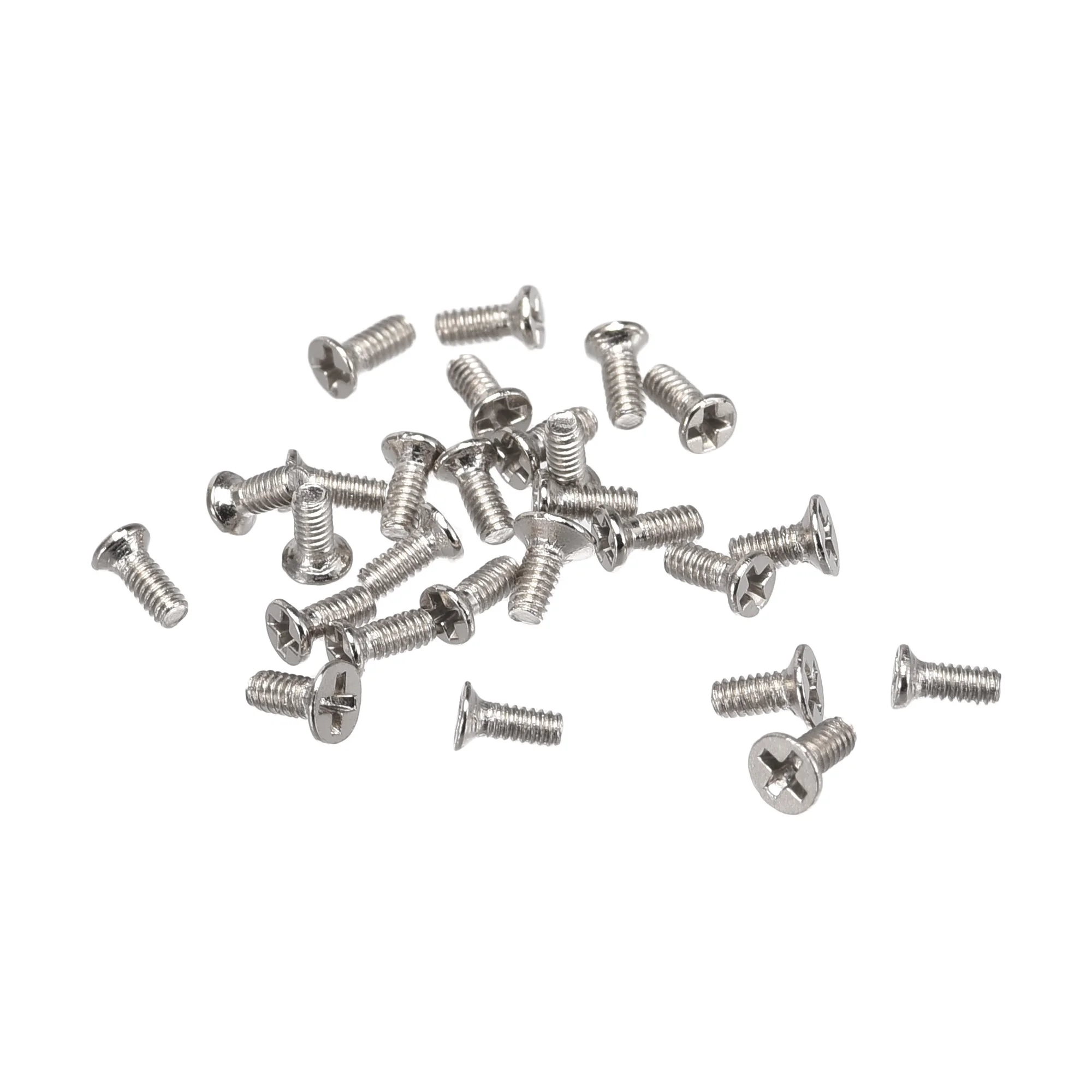 

uxcell M1.2 x 3mm Phillips Screw Fastener Silver Tone for Laptop PC TV Fan Audio Switch 500pcs