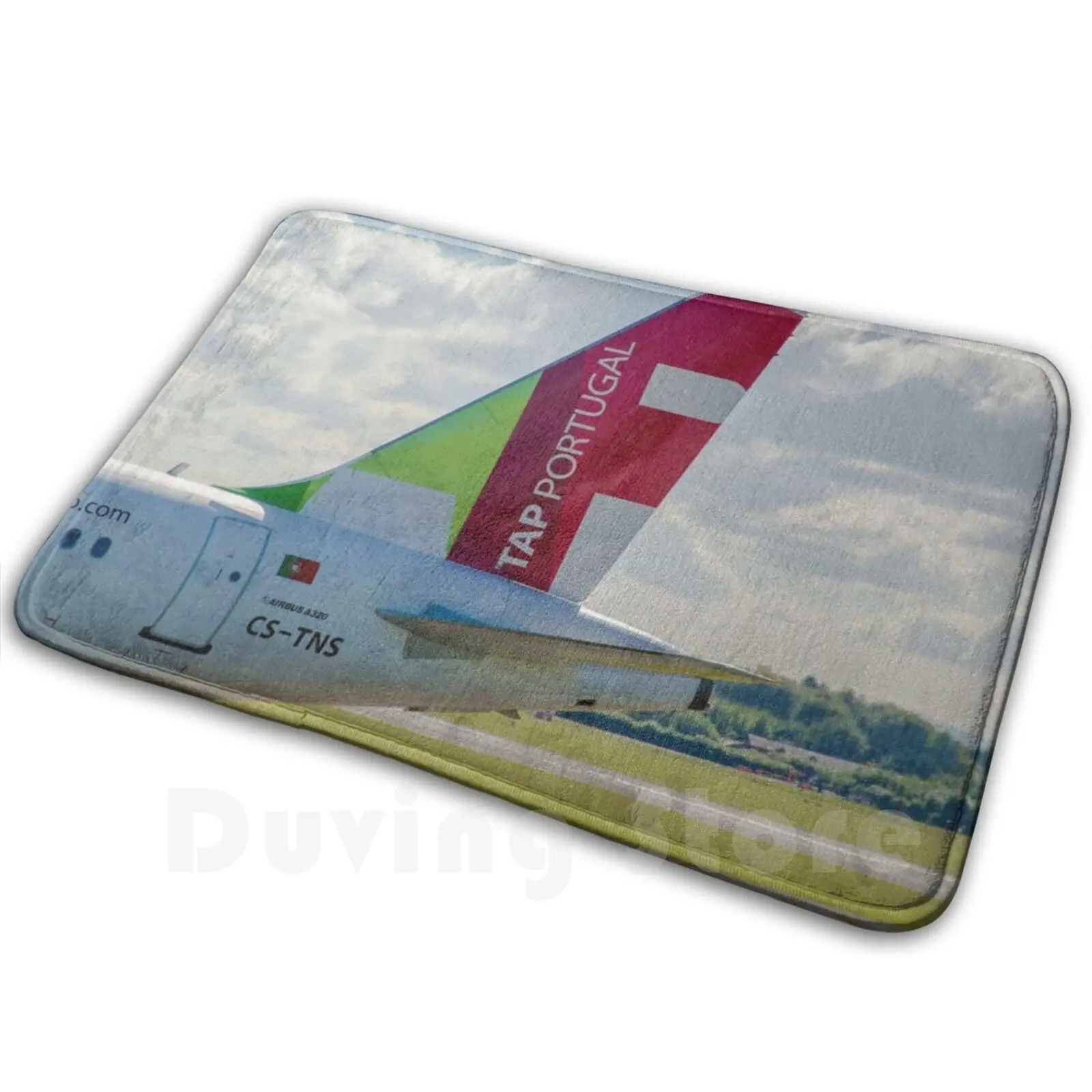 Air Portugal ( Tap ) Airbus A320 Tail Livery Carpet Mat Rug Cushion Soft A320 Air Airbus Airplane Airport American