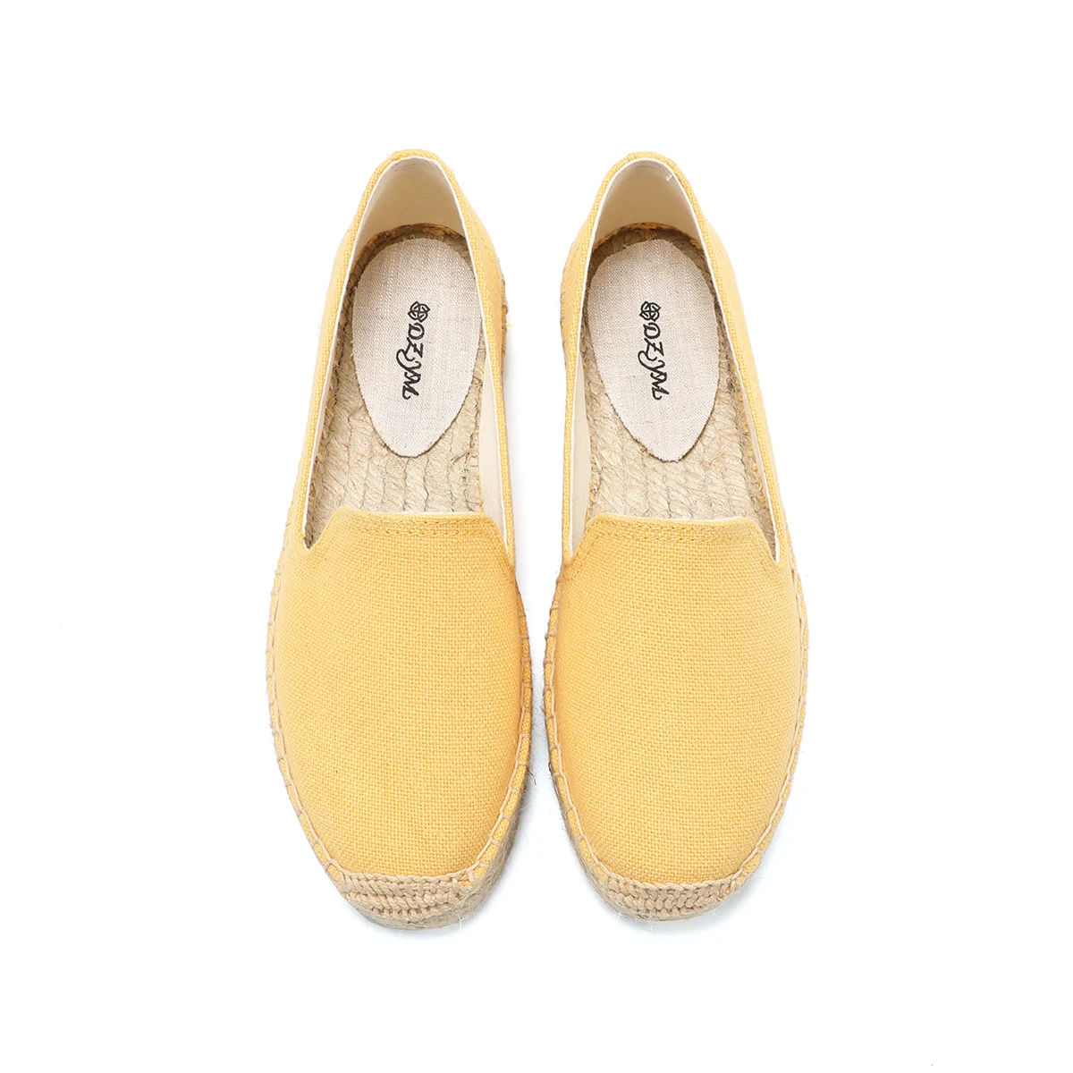 2021 nuovo arrivo affrettato Casual primavera/autunno canapa punta tonda gomma Slip-on Solid Sapatos Zapatillas Mujer espadrillas Flat