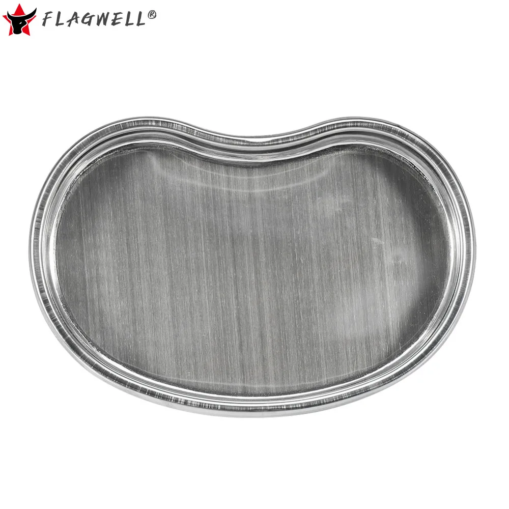 

S Stainless Steel Medical Tattoo Sterilization Tray Surgical Disinfection Bending Plate For Eyebrow Tattooing Disposal Trash Can