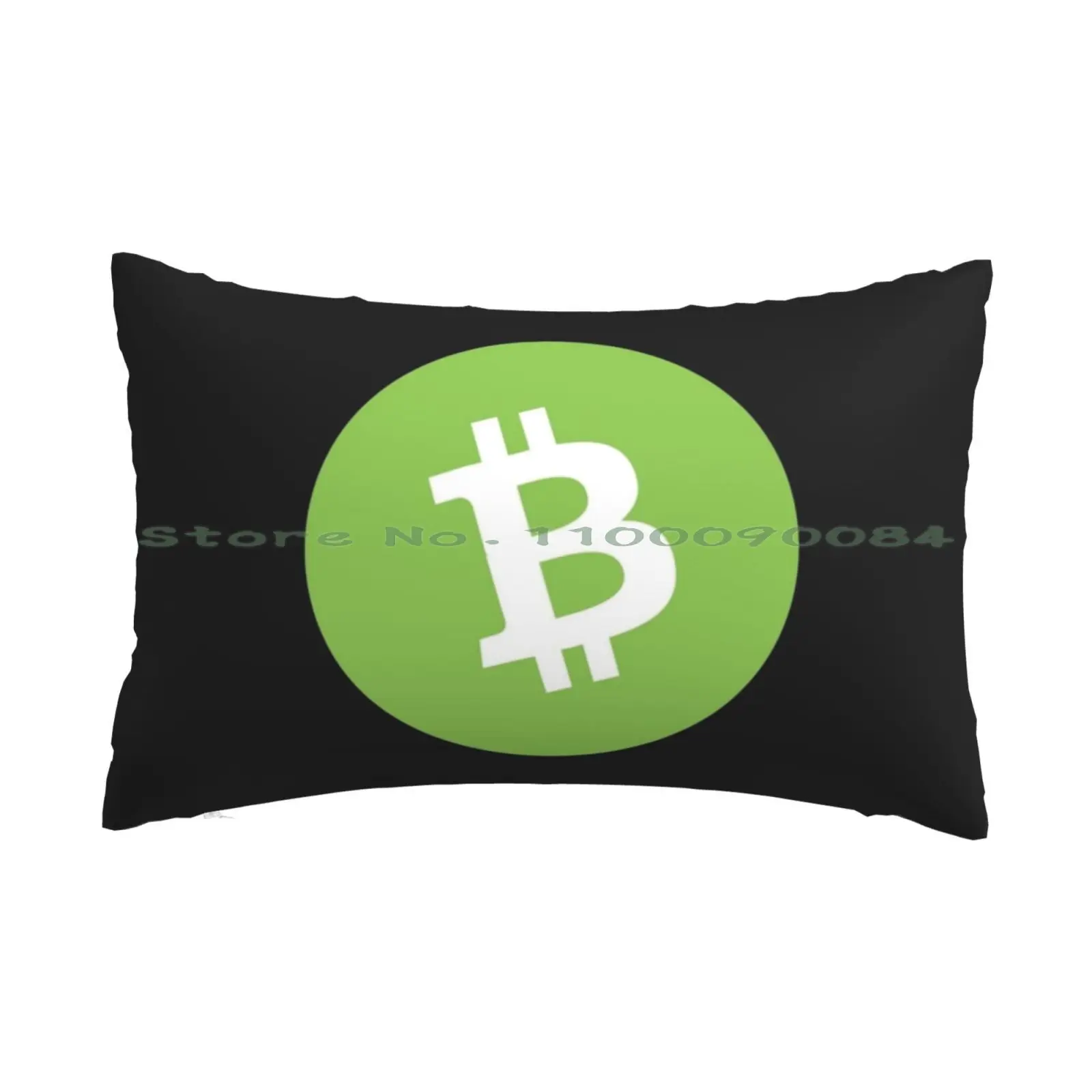 Large Hd Bitcoin Cash Logo | Crypto Bch Logo Pillow Case 20x30 50*75 Sofa Bedroom Eva Queen Kikoto We Fleek Bramisto Aya