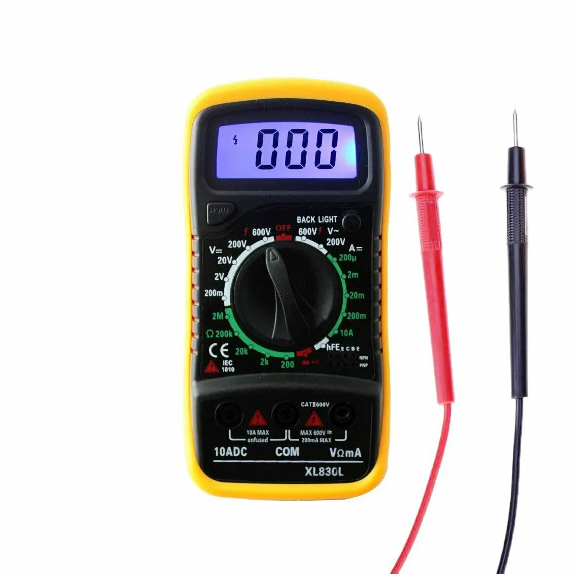 

Digital Multi Meter Voltmeter Ohmmeter with Back Light - XL830L