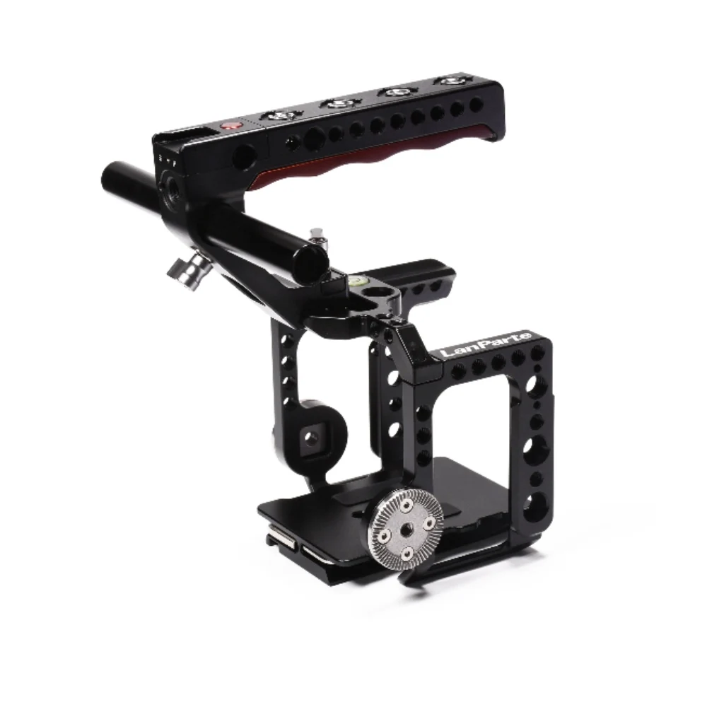 Lanparte Lightweight Camera Cage + Top Handle Grip for Z Cam 2 S6 / F6 / E8 Camera with REC Control NATO Rail ARRI Rosette