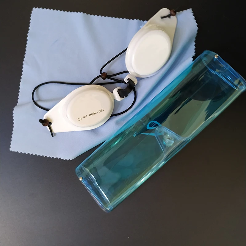 Ceramic White Metal Goggles for Laser & IPL Patients of Laser & Intense Pulsed Light Procedures