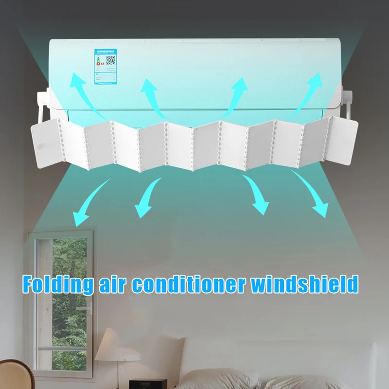 Anti-straight Blowing Retractable Baby Air Conditioner Cover Air Deflector Air Baffle Deflector Dust заслонка для кондиционера