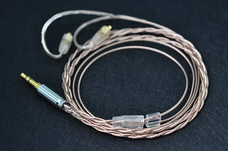 Coaxial Litz frozen 7n single crystal copper silver mixed MMCX 0.78 ie80 tf10 im50 fever headphone upgrade cable 2.53.5 headphon 