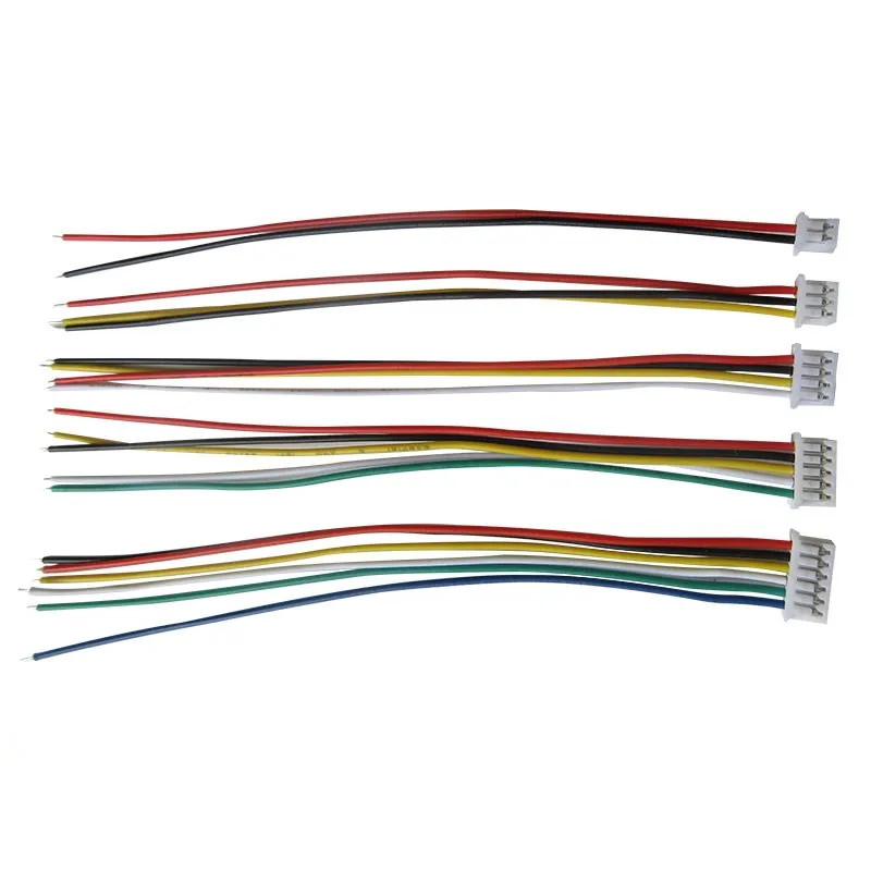 Conector de Cable macho y hembra JST 1,25, paso de 1,25mm, 2P, 3P, 4P, 5P, 6P, JST, 10CM de longitud