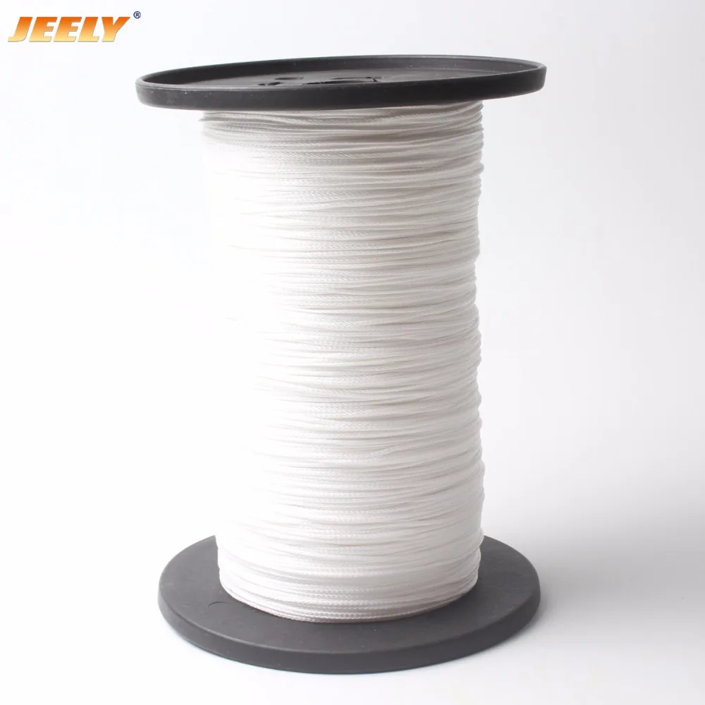 JEELY 8 weaves 290LBS 1.2mm Hollow Braid UHMWPE winch Towing Winch Rope 1000M