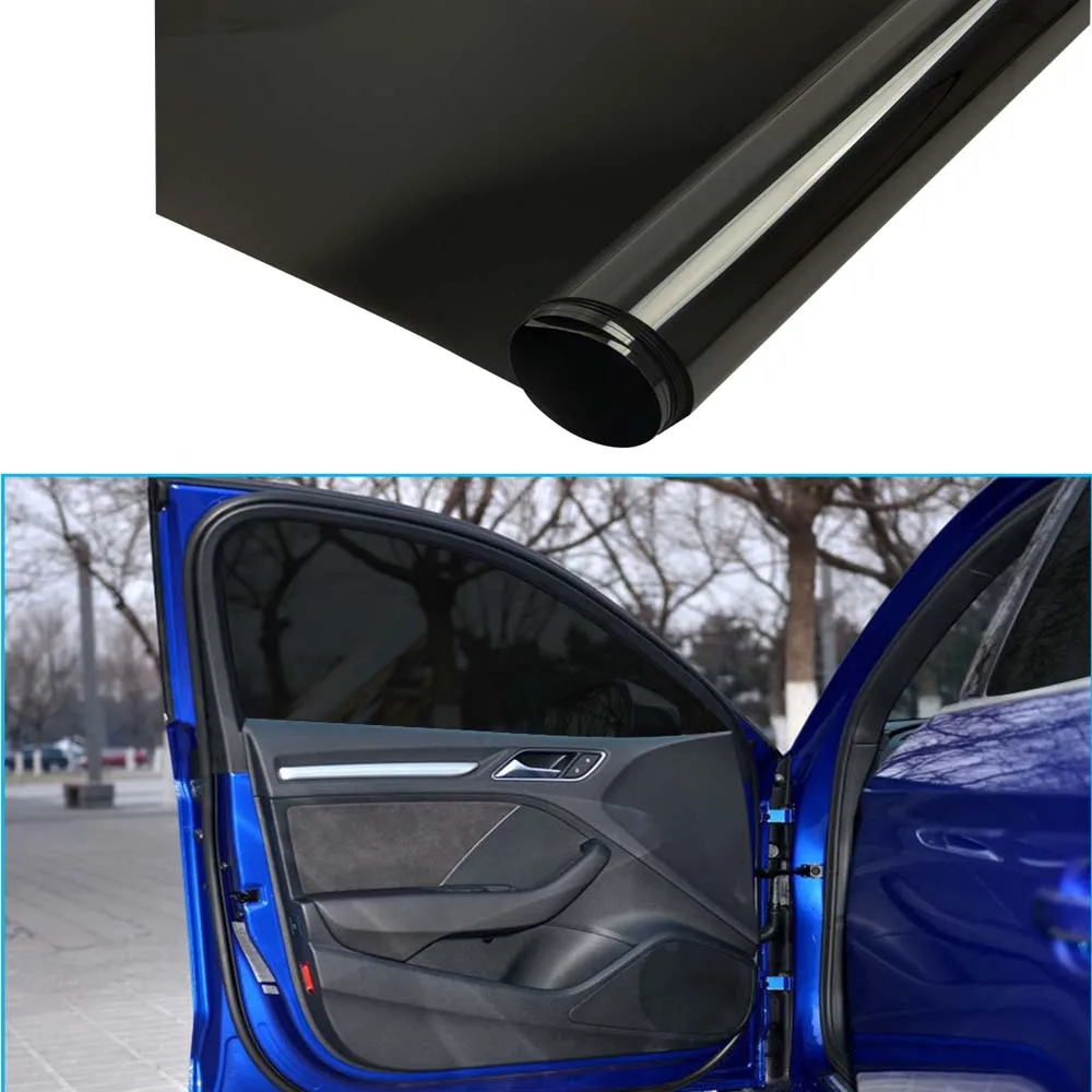 

HOHOFILM 4mil черная оконная пленка 5% VLT оттенок окна клейкая наклейка теплостойкая стеклянная наклейка 99% УФ-защита для автомобиля/дома Безопасность окна