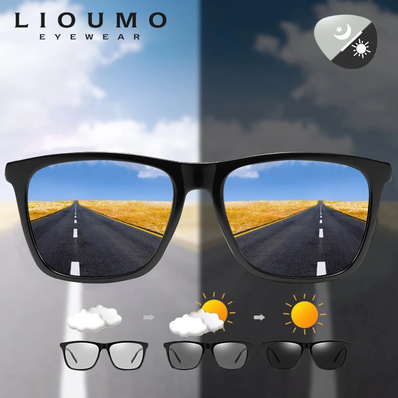 Brand Design Photochromic Polarized Sunglasses Men Chameleon Glasses Women Anti-Glare Driving Goggle Aluminum Legs lentes de sol