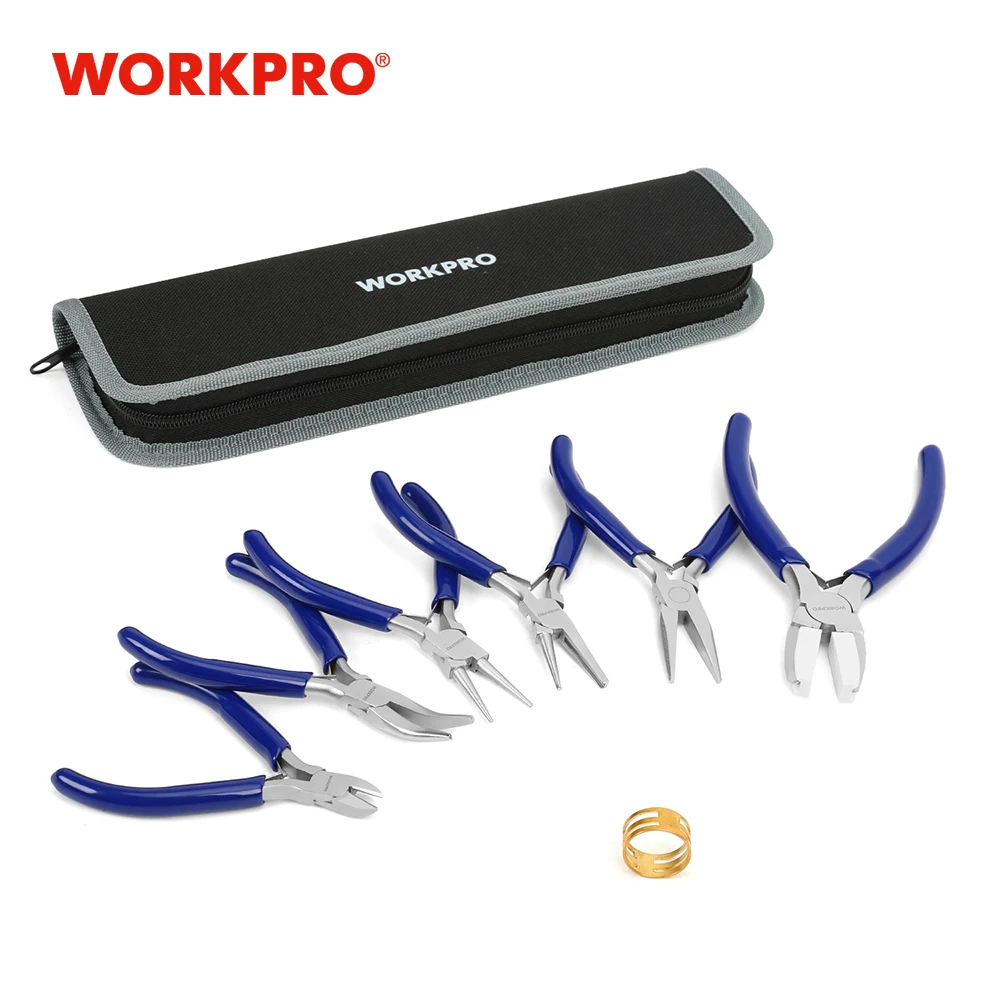 WORKPRO 7PC Mini plier Cutter Cutting Nippers Pliers Hardware Mini Tool Pliers Tweezers Clamps Multi-purpose