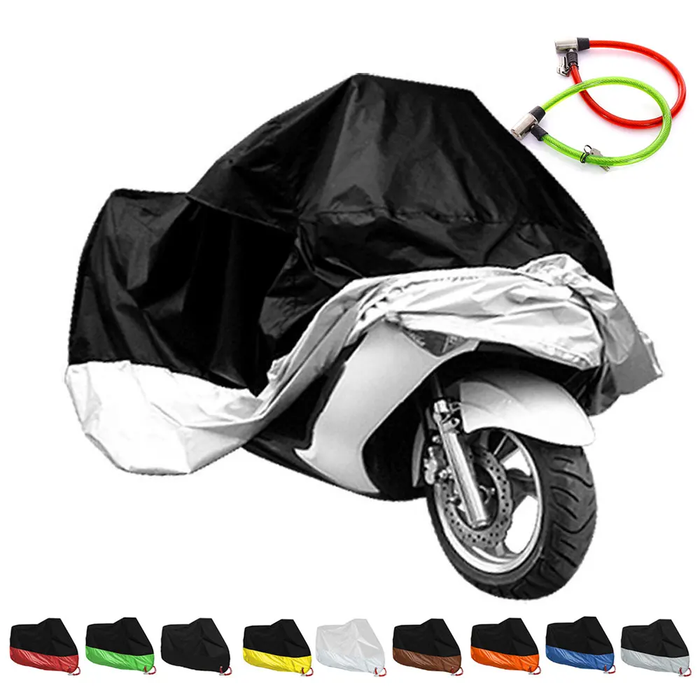 Motorcycle Cover Waterproof UV Sun Protector Scooter Motorbike Accessories Rain Dust Proof Covers for kawasaki er6n honda cb650f