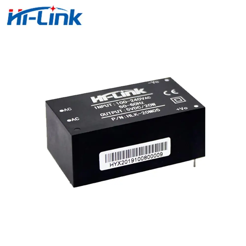 

HiLink 20W 5V 4A Step-Down AC DC Power Supply HLK-20M05