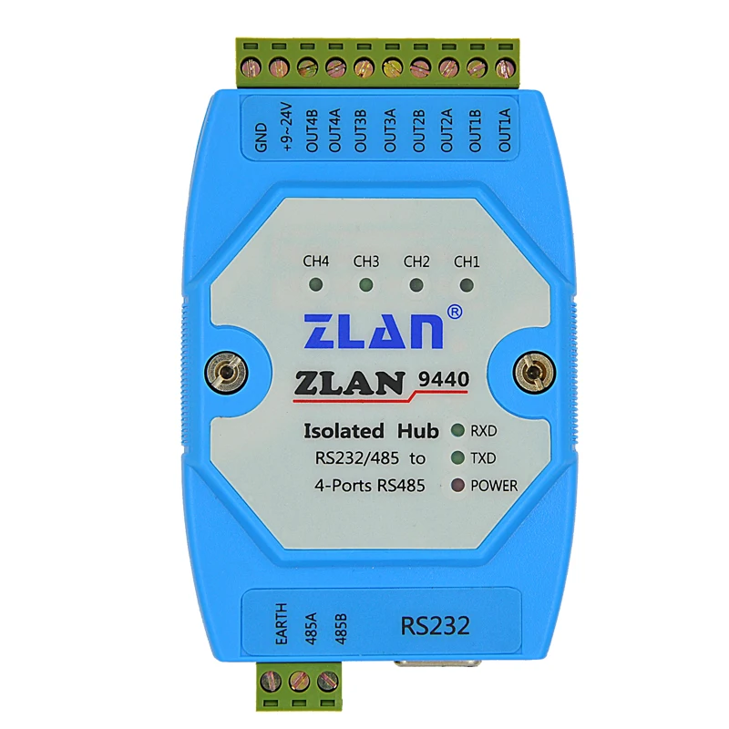 

4 канальный 485 концентратор 485HUB RS485/232 до 4 канала 485 485 серии один из четырех ZLAN9440