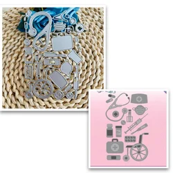 medical Wheelchair Needle Metal Cutting Dies DIY Scrapbook Paper Cards Embosse Decorative Craft Die Cut handmade craft medical
