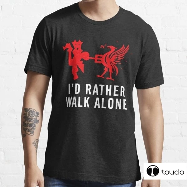 I D Rather Walk Alone Funny Shirt 100% Cotton Summer Men T Shirts Casual Khabib Men Tshirt Male Cool T-Shirt Khabib Tee Shirt