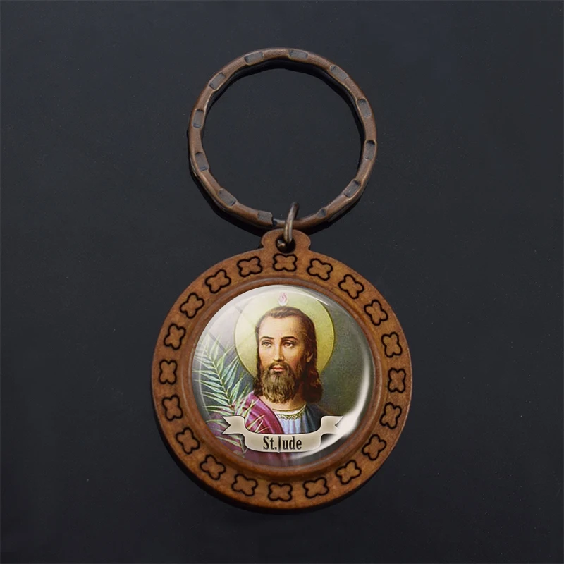 Souvenir della chiesa utensili cattolici gesù cristo vergine maria figure religiose gioielli portachiavi cristiani Decor