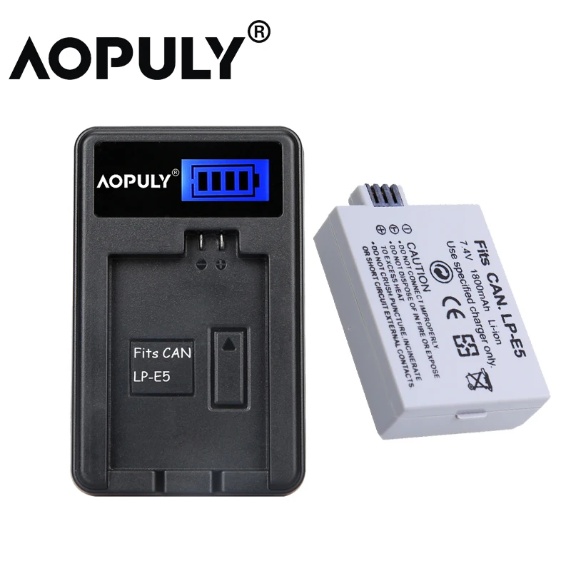 1800mAh LP-E5 LPE5 بطارية LP E5 بطاريات الكاميرا لكانون EOS 450D 500D 1000D KISS X2 X3 F المتمردين XS XSi T1i