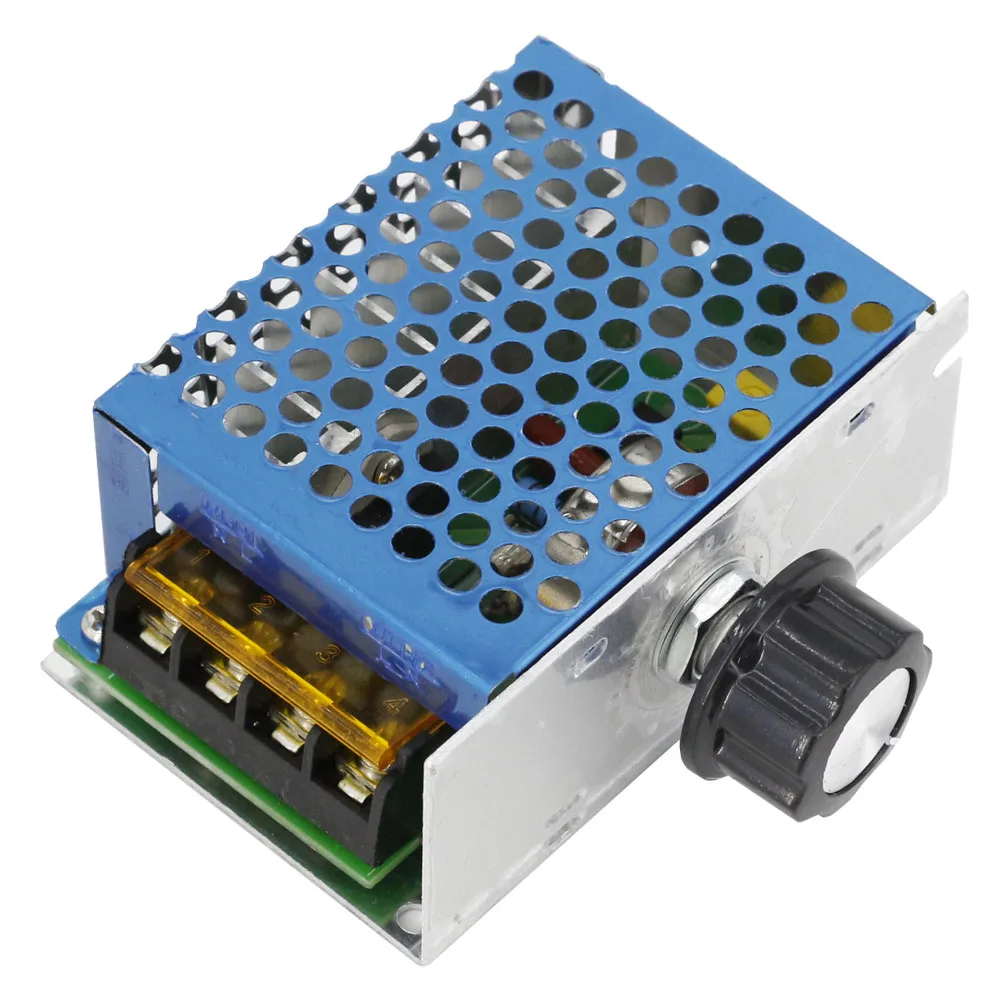 

4000W High Power Thyristor Electronic Voltage Regulator Dimming Speed Regulation Temperature Regulation with Shell Gram Dial