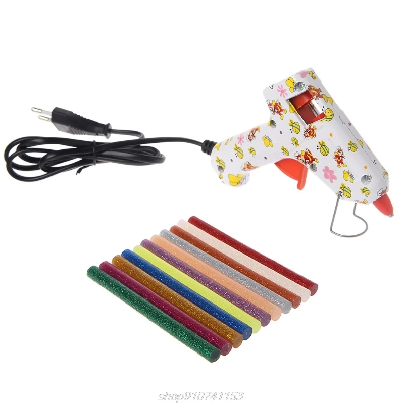 핫멜트 접착제 스틱, 믹스 컬러 반짝이 점도, 11 개, DIY 공예 장난감 수리 도구, N17 20, 드롭 배송