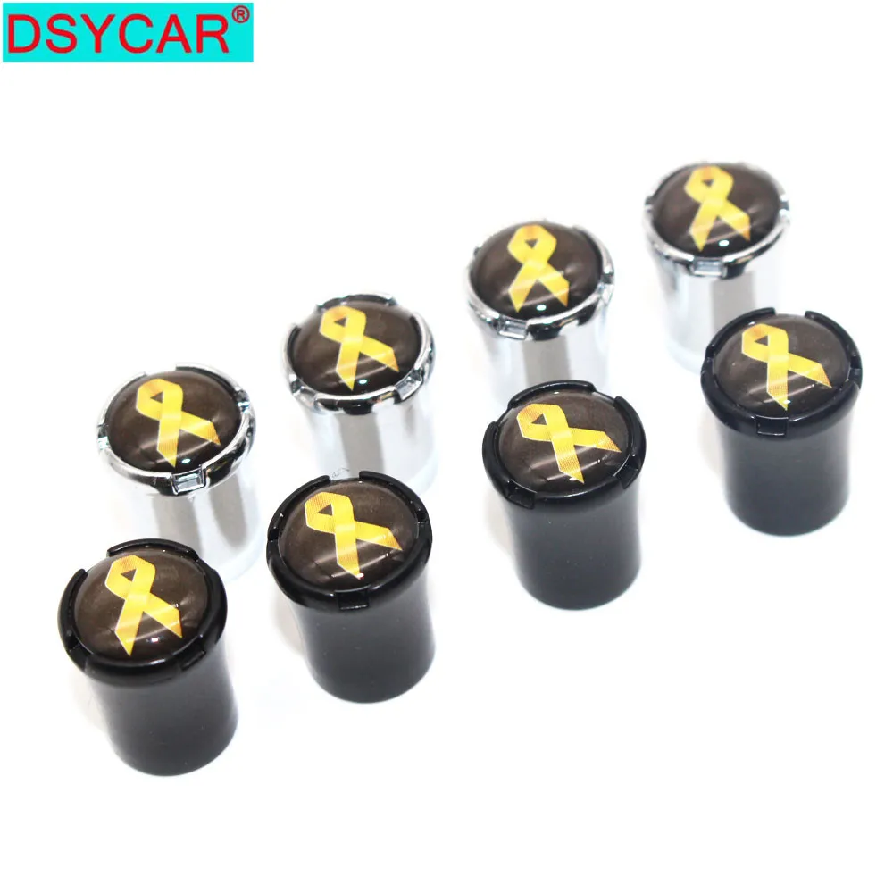 

DSYCAR 4Pcs/Set Car Styling Zinc Alloy Car Tire Valve Caps Wheel Tires Tire Stem Air Cap Airtight Covers