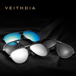 VEITHDIA-Photochromic Sports Sunglasses for Men Women, Polarized Lens Eyewear, Outdoor Vintage Fashion, Male Sun Glasses, V6850