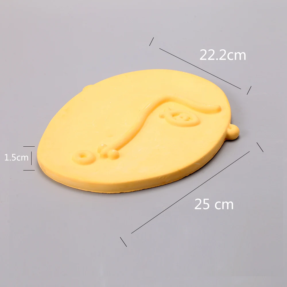 Beton gesichts schale Silikon form DIY hand gefertigte Zement platten form