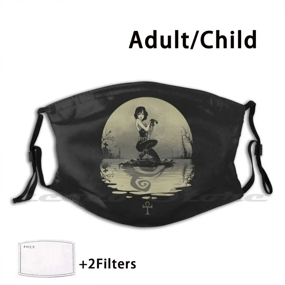 Sailing With Death Custom Pattern Washable Filter Pm2.5 Adult Kids Mask Death Sandman The Endless Pop Art Vintage Delirium Neil