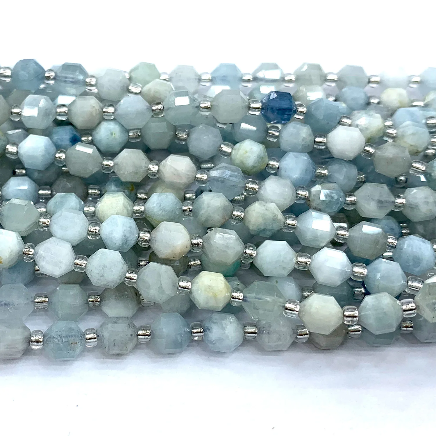 Veemake Natürlicher Aquamarin Prehnit Saphir Lapislazuli Pietersi Iolite Rbuy Ctrine Hartschliff Facettierte scharfe Energiesäulenperlen – Detail 4