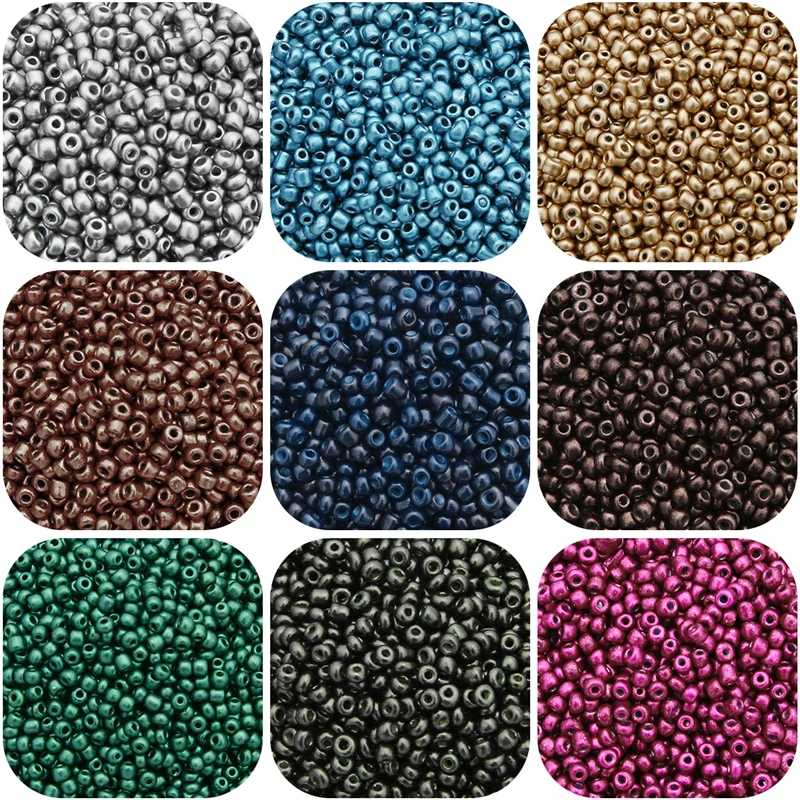 1000Pcs/l 30g 3mm Pearl Color Charm Czech Glass Seed Beads DIY Bracelet Beads for Jewelry Making Accessories Bohemia Earrings